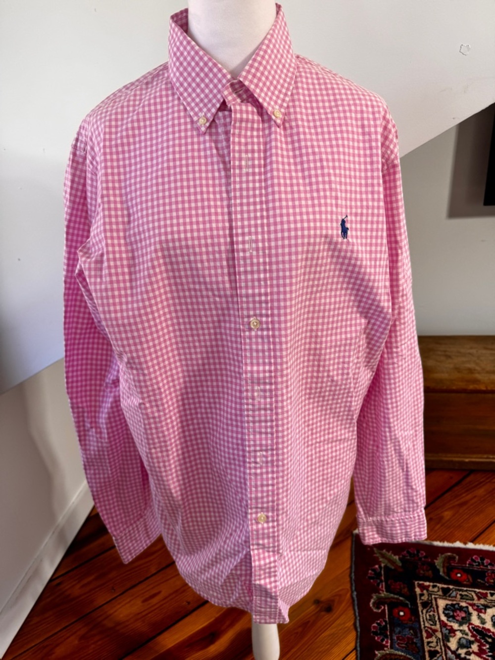 Polo by Ralph Lauren Pink Gingham Button-Down Shirt